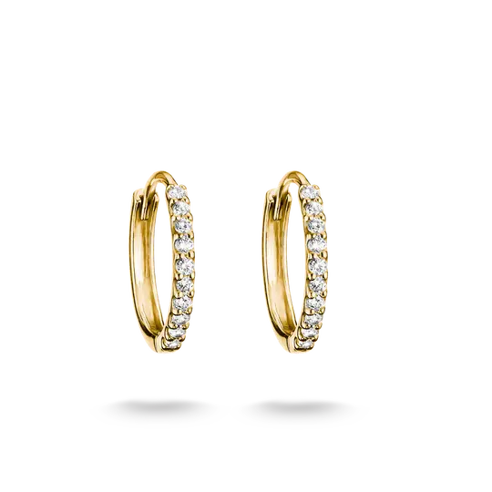 THOMAS SABO White Zirconia Hoop Earrings