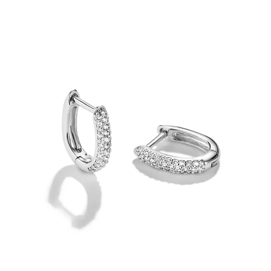THOMAS SABO White Zirconia Hoop Earrings