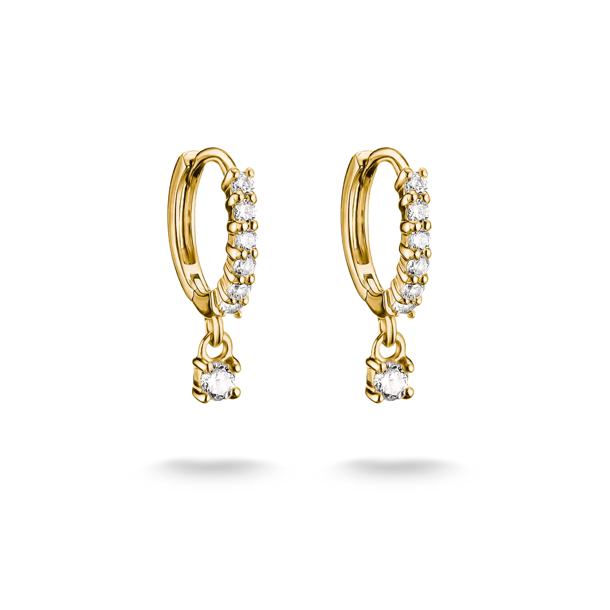 THOMAS SABO White Zirconia Hoop Earrings