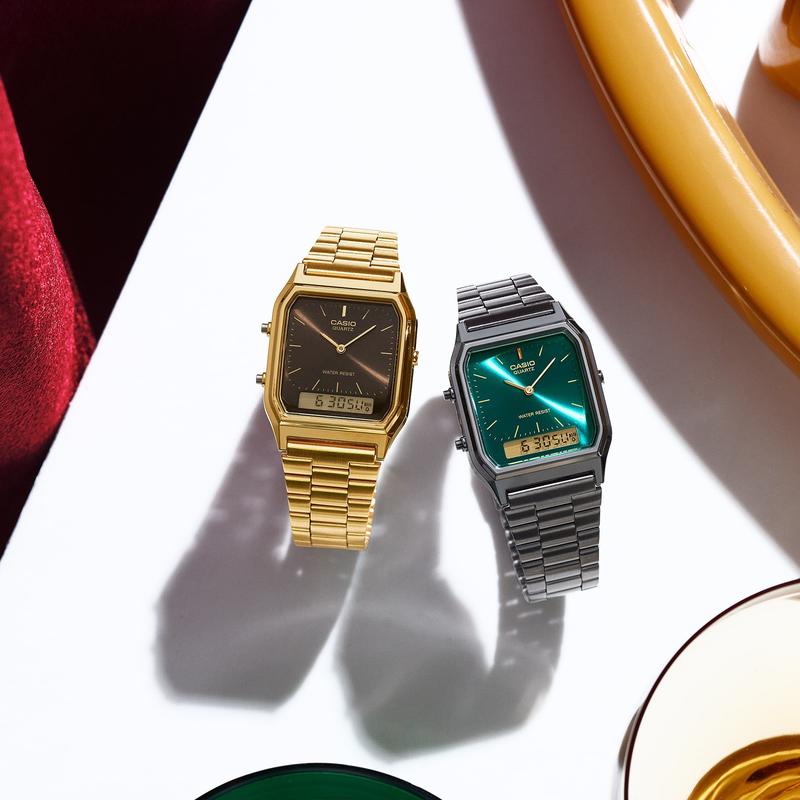 Casio Analog-Digital Dark Green Watch - AQ-230EGG-3ADF