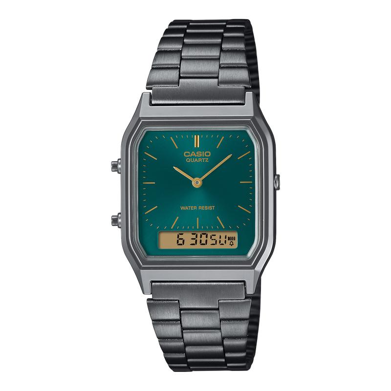 Casio Analog-Digital Dark Green Watch - AQ-230EGG-3ADF