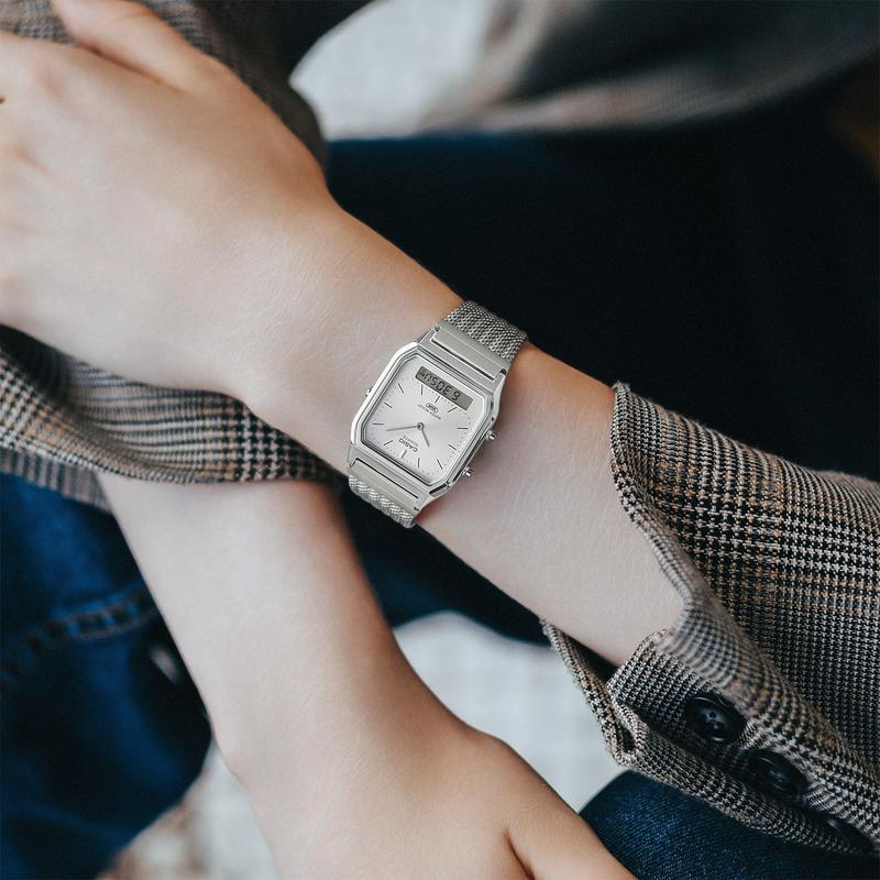 Casio Analog-Digital Mesh Band Watch - AQ-230EM-7ADF