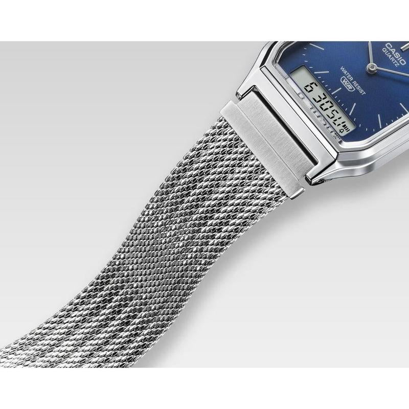 Casio Analog-Digital Mesh Band Watch - AQ-230EM-7ADF