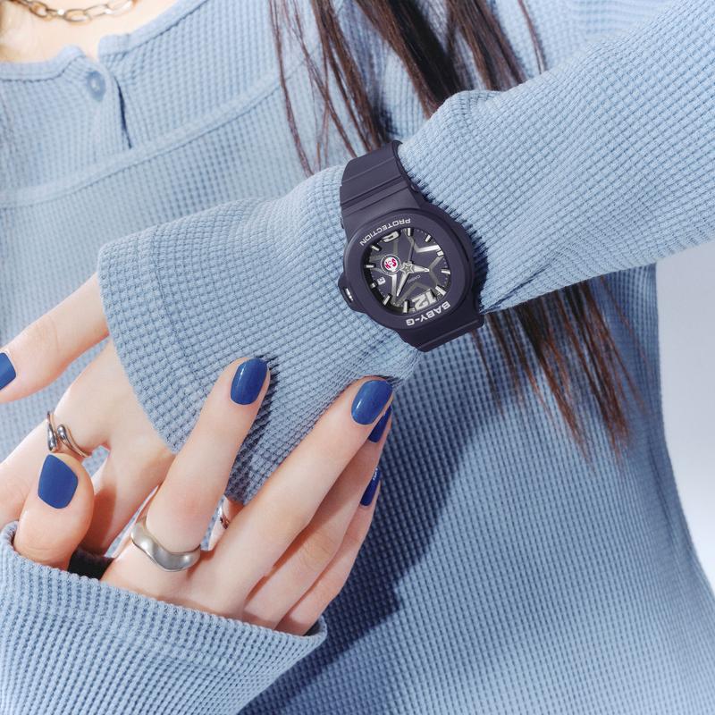 Casio BABY‑G BGA‑10D‑2A1 Star‑Motif Digital Adventure Sports Watch