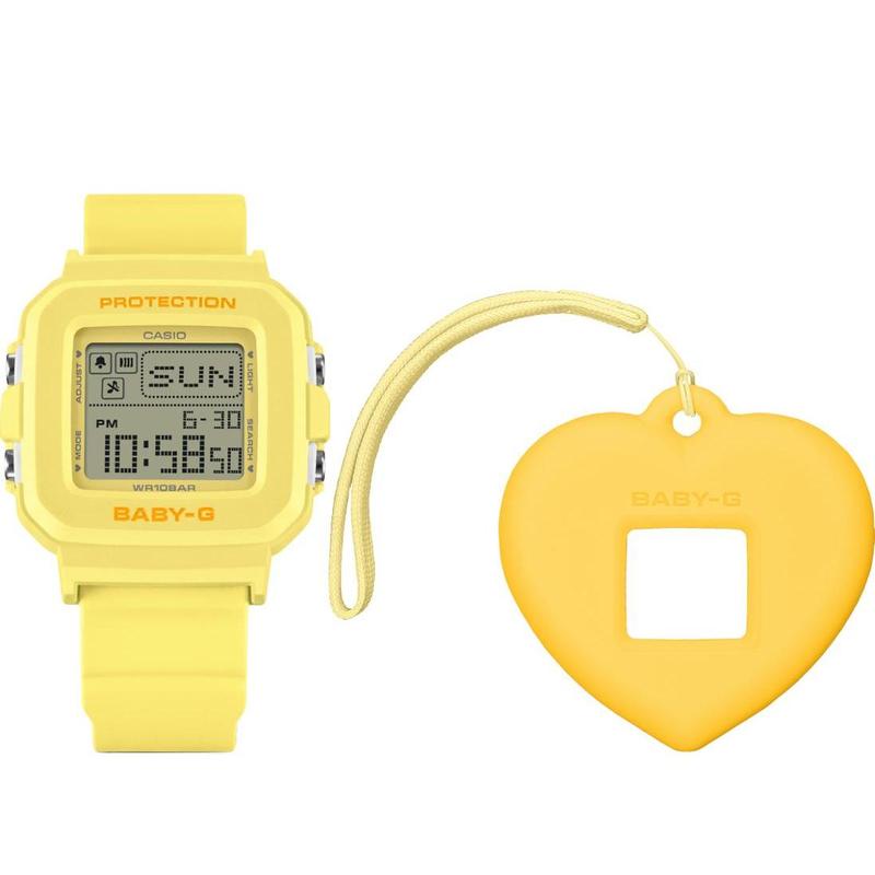 Casio BABY-G+PLUS Convertible Heart‑Holder Pop‑Color Digital Watch