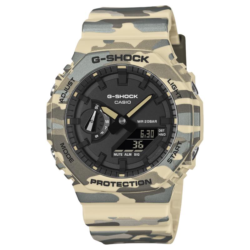 Casio G‑Shock Camouflage Bio‑Resin Analog‑Digital Watch - GA-2100CM-5ADR