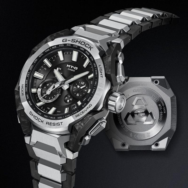 Casio G‑Shock Carbon‑Steel Solar Watch Multi‑Function - MTG-B4000D-1ADR