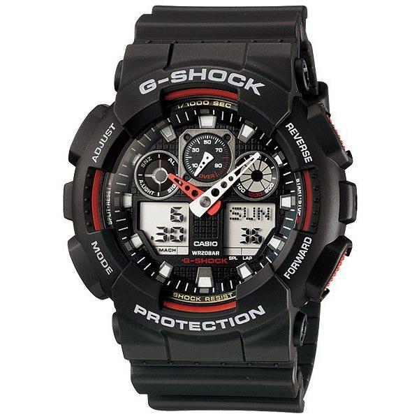 Casio G-Shock Mens 200m Standard - GA-100-1A4DR