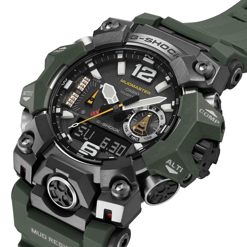 Casio G-Shock Mud Master Black Dial Digital Watch GWG-B1000-3ADR