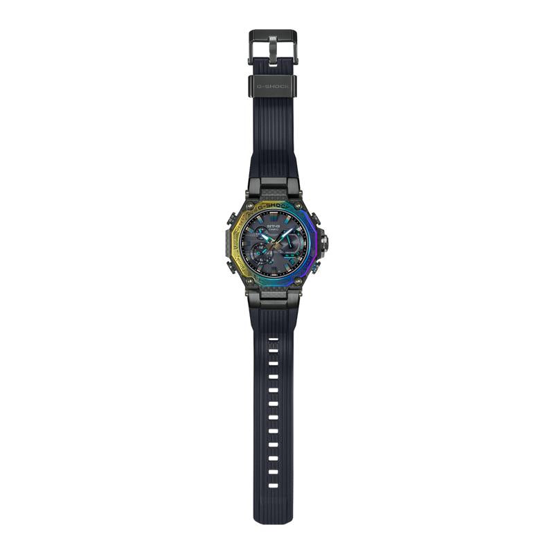 Casio G-Shock Multi-layered Carbon Watch with Rainbow Bezel - MTG-B2000YR-1ADR