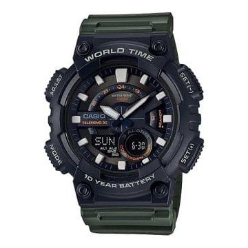 Casio Green Analog-Digital Resin Watch - AEQ-110W-3A2VDF