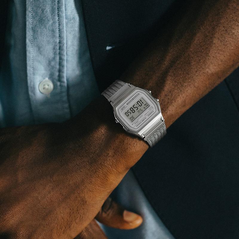 Casio Mesh Band Watch - A158WEM-7DF