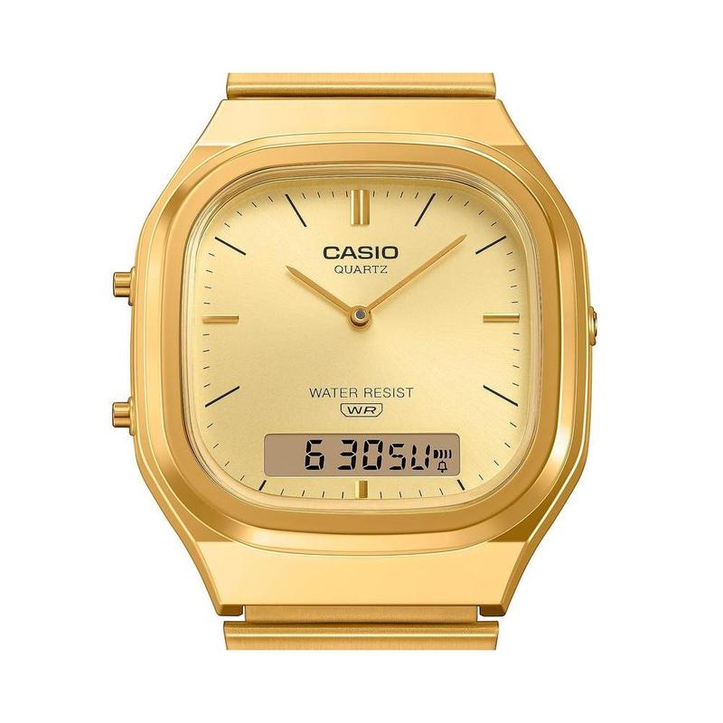 Casio Vintage Gold Analog-Digital Watch - AQ-240EG-9ADF