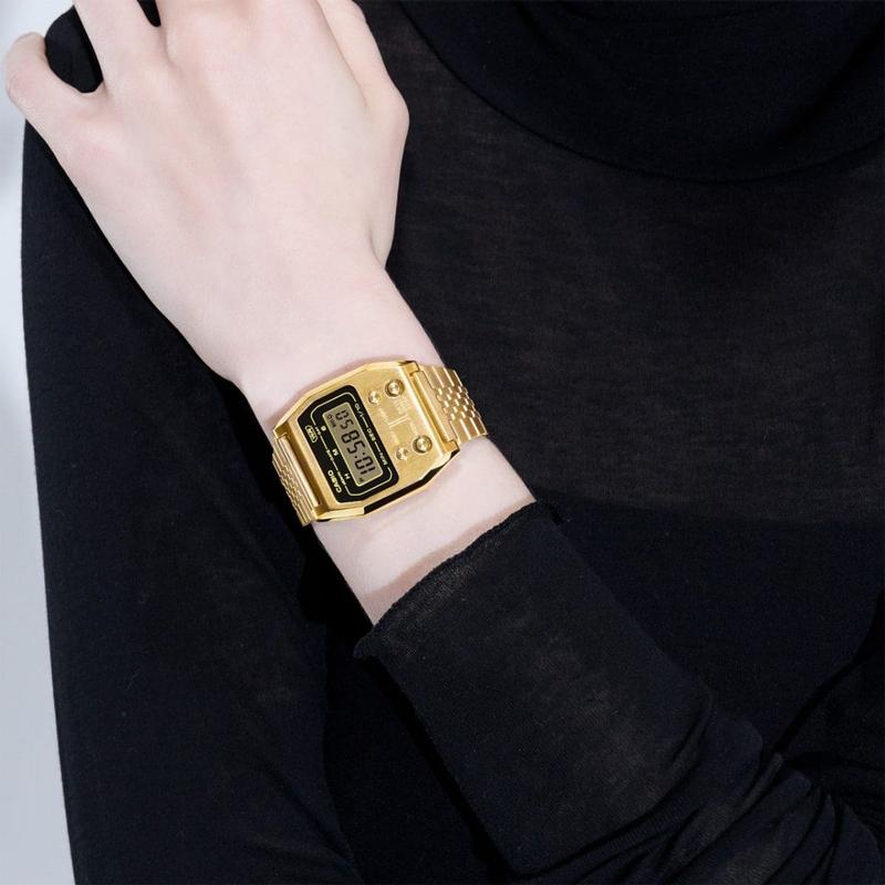 Casio Vintage Gold Full-Metal Digital Watch - A1100G-5DF