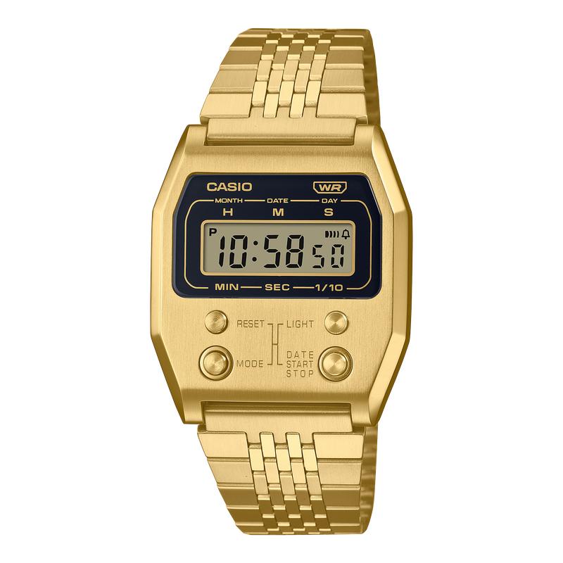 Casio Vintage Gold Full-Metal Digital Watch - A1100G-5DF