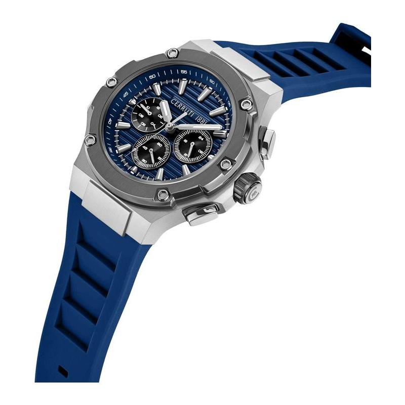 Cerruti 1881 Lucardo Blue Dial Quartz Men's Watch 100m Water Resistant