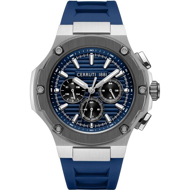 Cerruti 1881 Lucardo Blue Dial Quartz Men's Watch 100m Water Resistant
