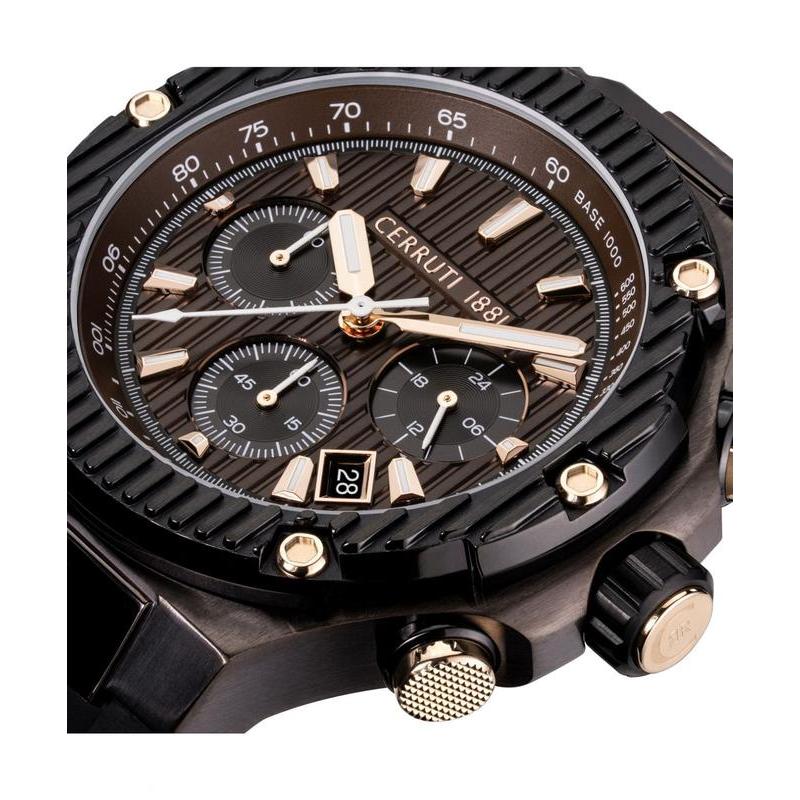 Cerruti 1881 Lucardo Quartz Watch Black Dial CIWGO0050602