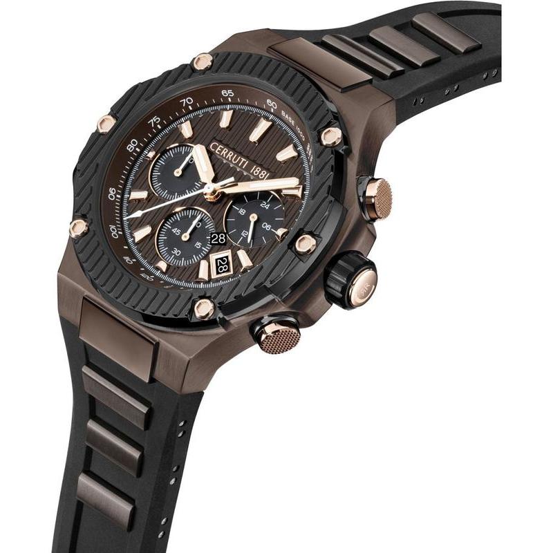 Cerruti 1881 Lucardo Quartz Watch Black Dial CIWGO0050602
