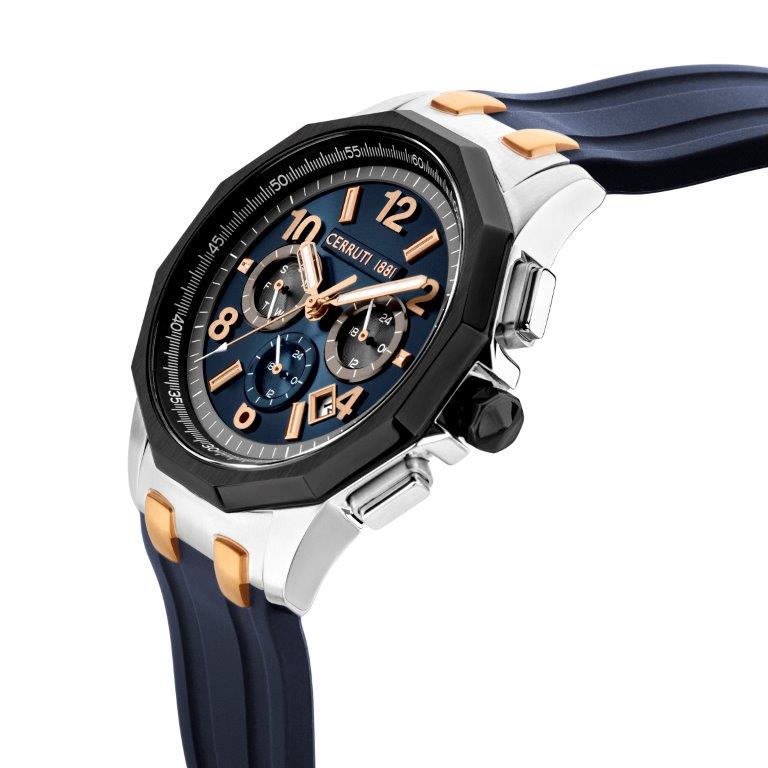 Cerruti 1881 Molveno CIWGQ2224102 Men Rose Gold And Blue