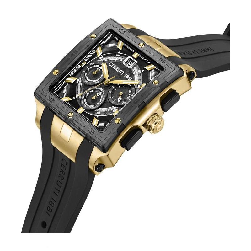 Cerruti 1881 Odissea Quartz Watch Black Dial CIWGO0072404