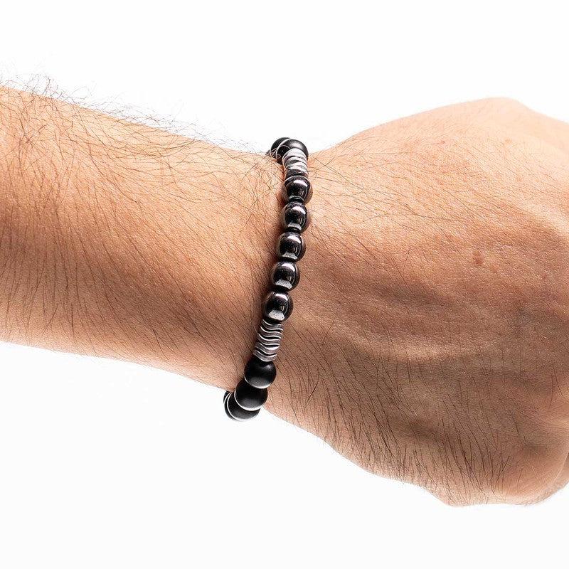 Chrysostomos Handmade Bracelet with Onyx