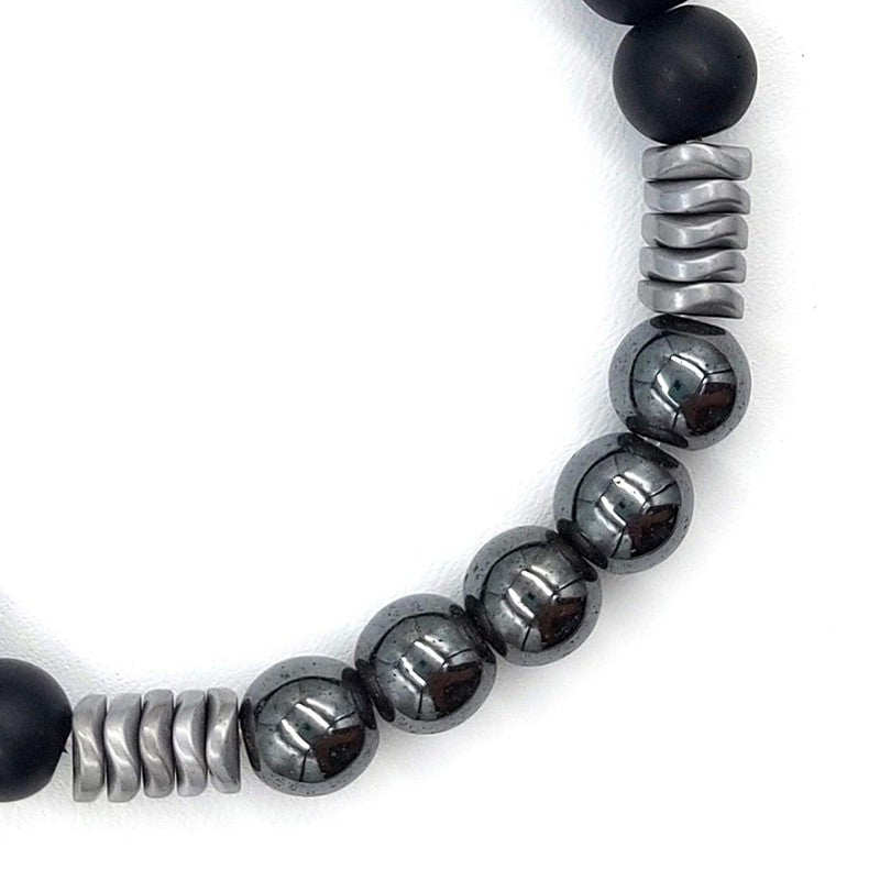 Chrysostomos Handmade Bracelet with Onyx