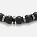 Chrysostomos Handmade Bracelet with Onyx & Hematite