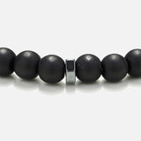 Chrysostomos Handmade Bracelet with Onyx & Hematite