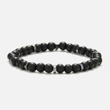 Chrysostomos Handmade Bracelet with Onyx & Hematite