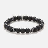 Chrysostomos Handmade Bracelet with Onyx & Hematite