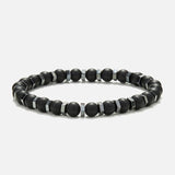 Chrysostomos Handmade Bracelet with Onyx & Hematite