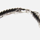 Chrysostomos Handmade Combo Necklace with Onyx & Chain