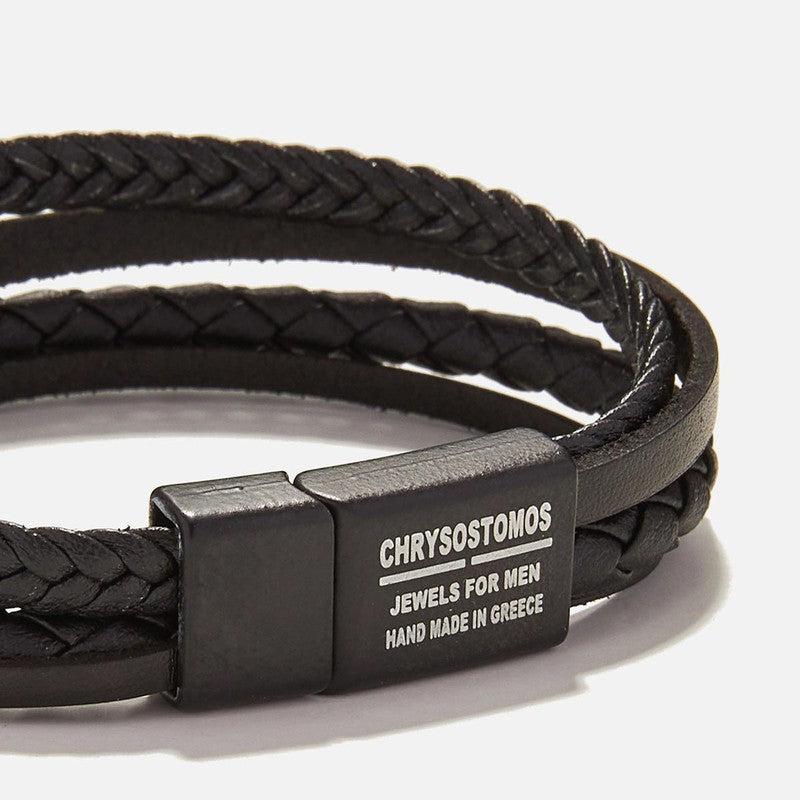 Chrysostomos Handmade Leather Bracelet