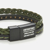 Chrysostomos Handmade Leather Bracelet