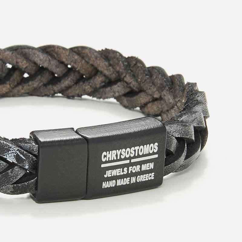 Chrysostomos Handmade Leather Bracelet