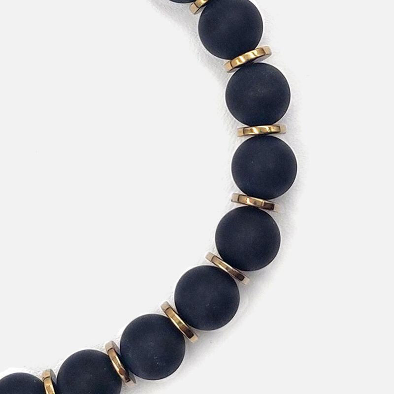 Chrysostomos Handmade Onyx Men's Bracelet