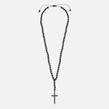 Chrysostomos Handmade Rosary Necklace with Onyx