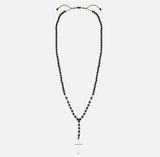 Chrysostomos Handmade Rosary Necklace with Onyx