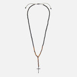 Chrysostomos Handmade Rosary Necklace with Onyx