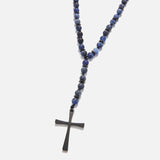 Chrysostomos Handmade Rosary Necklace with Sodalite