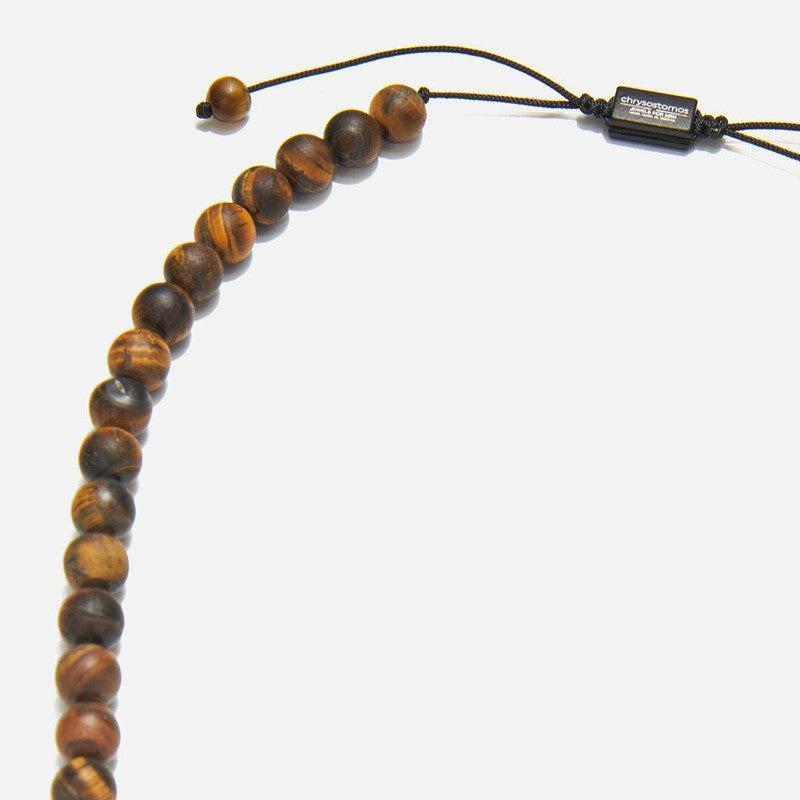 Chrysostomos Handmade Rosary Necklace with Tiger's Eye