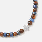 Chrysostomos Kids Bracelet Handmade with Natural â€œtigerâ€™s eyeâ€ Mineral Stones