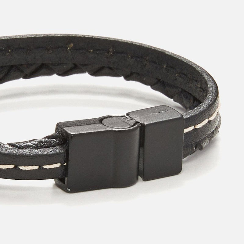 Chrysostomos Kids Handmade Bracelet with Black Braid Strap