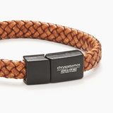 Chrysostomos Kids Handmade Lear Bracelet, in Matte Light Brown Color