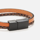 Chrysostomos Kids Handmade Lear Bracelet with Two Straps