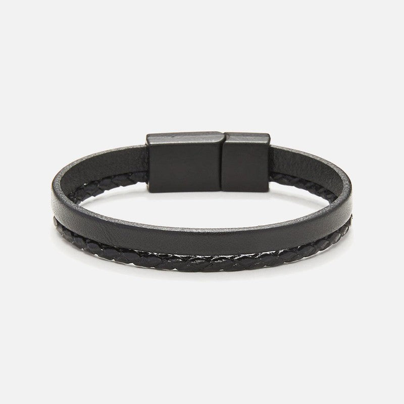 Chrysostomos Kids Handmade Lear Bracelet with Two Straps