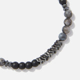 Chrysostomos Kids Handmade Natural Mineral Stones of Grey Larvikite