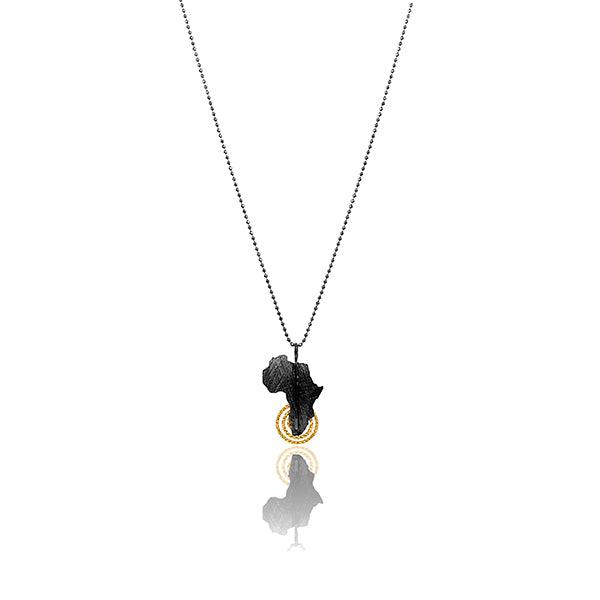 CiCi Collection Africa Pendant Black & Gold