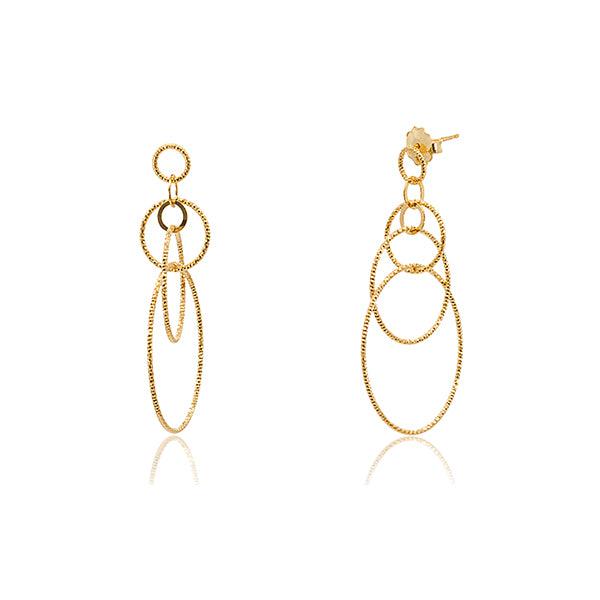 CiCi Collection Cerchio Earrings Gold
